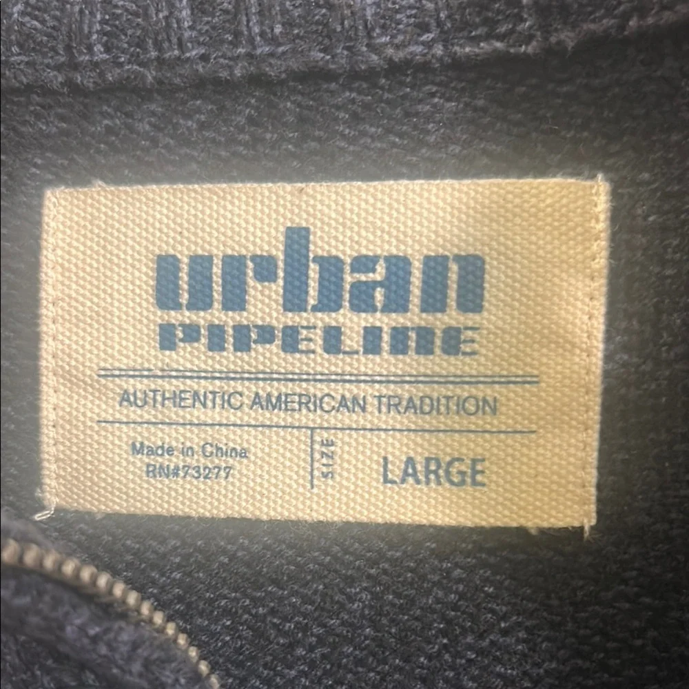 Urban Outfitters Navy Blue and Gray Men's Sweater great condition - Picture 3 of 10